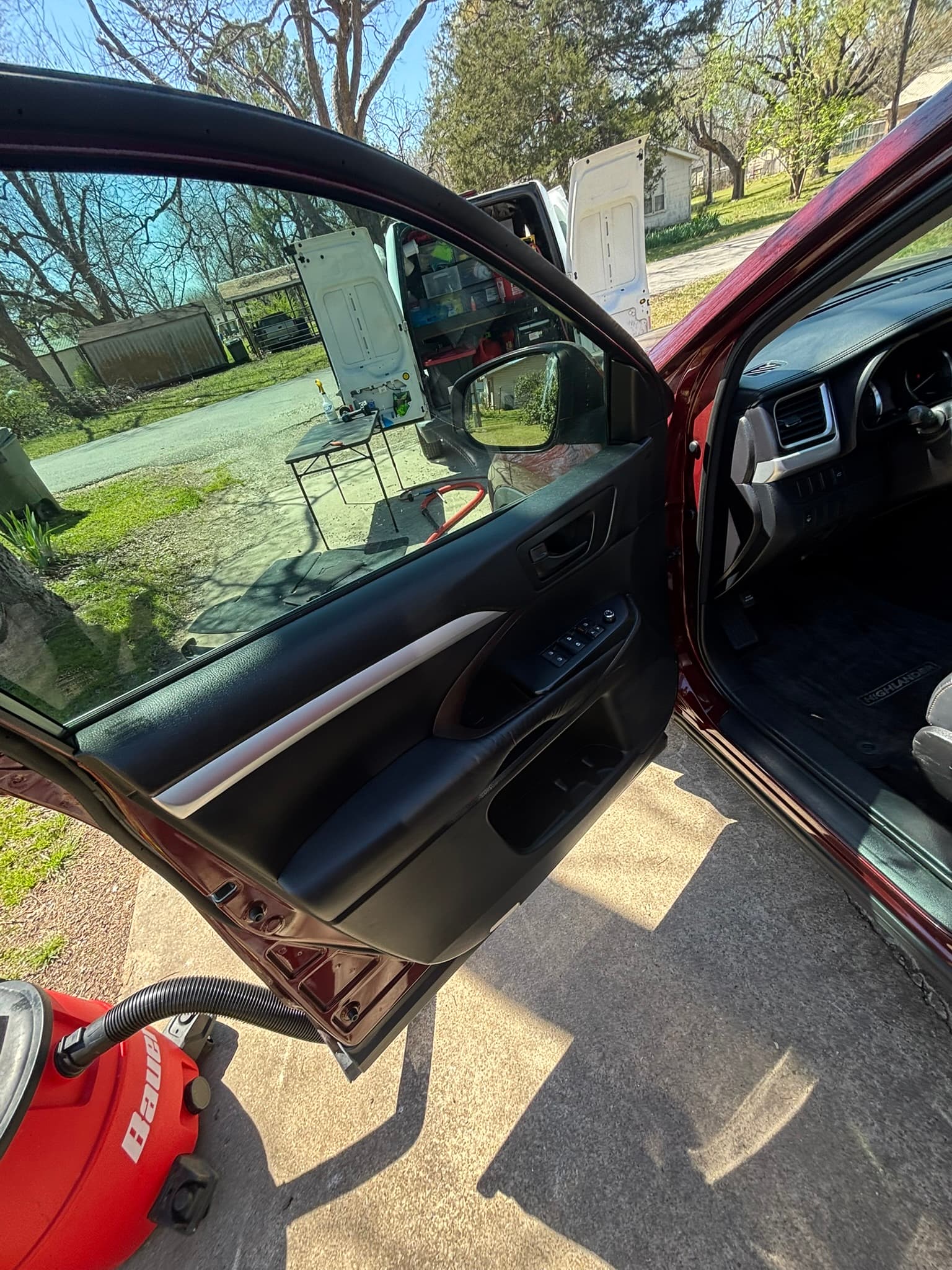 Interior detailing before and after